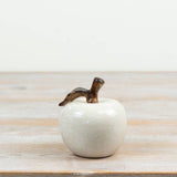 Ceramic Apple Glazed Ornamnet, 9.5cm