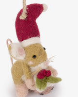Monty Mouse Christmas Felt Bauble