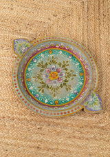 Vintage Parat Bowl Tray, Turquoise
