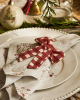 Rustic Red Gingham Napkin Rings (Set of 4)