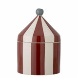 Cimmi Jar w/Lid, Red, Stoneware - 2 colours