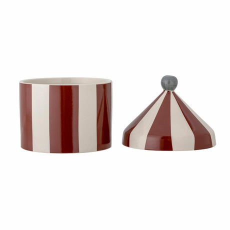 Cimmi Jar w/Lid, Red, Stoneware