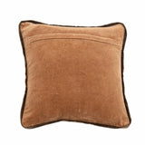 Aurial Cushion Caramel Brown Cotton Velvet 45cm