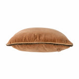 Aurial Cushion Caramel Brown Cotton Velvet 45cm