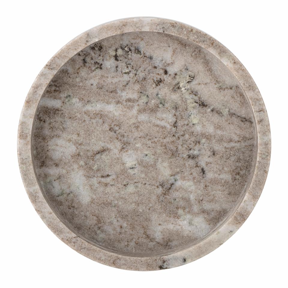 Ivette Tray Natural Marble Round