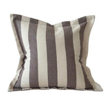 Hattie Brown & Cream Stripe Cushion 45x45