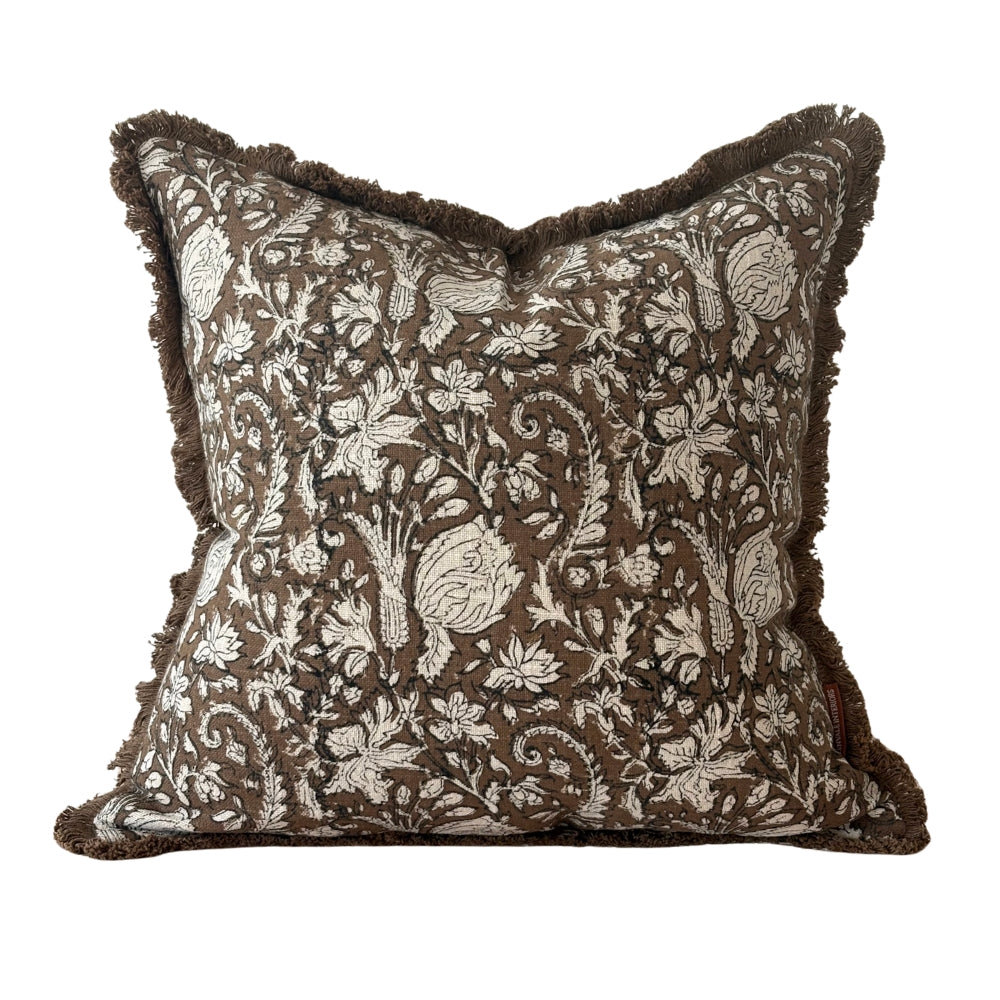 Sadie Brown Print Cushion 45cm