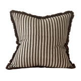 Sadie Brown Stripe Cushion 45cm
