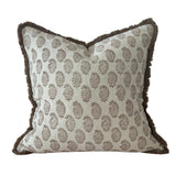 Sadie Chestnut Brown Print Cushion 45cm