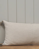 Cotton Herringbone Breakfast Cushion Taupe  - 2 sizes