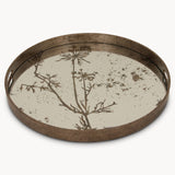 WALTHAM ROUND MIRRORED COW PARSLEY TRAY/SML
