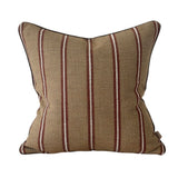 Zara Chestnut Stripe Cushion 45x45cm