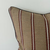 Zara Chestnut Stripe Cushion 45x45cm
