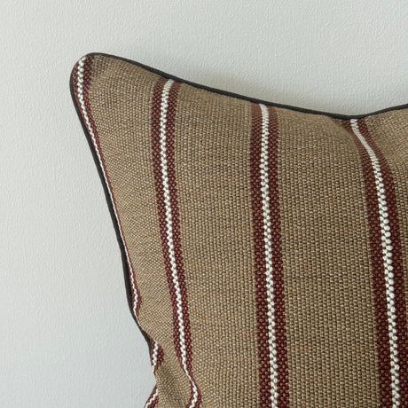 Zara Chestnut Stripe Cushion 45x45cm