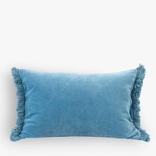 MM Linen Velvet Delf Cushion 50x40cm