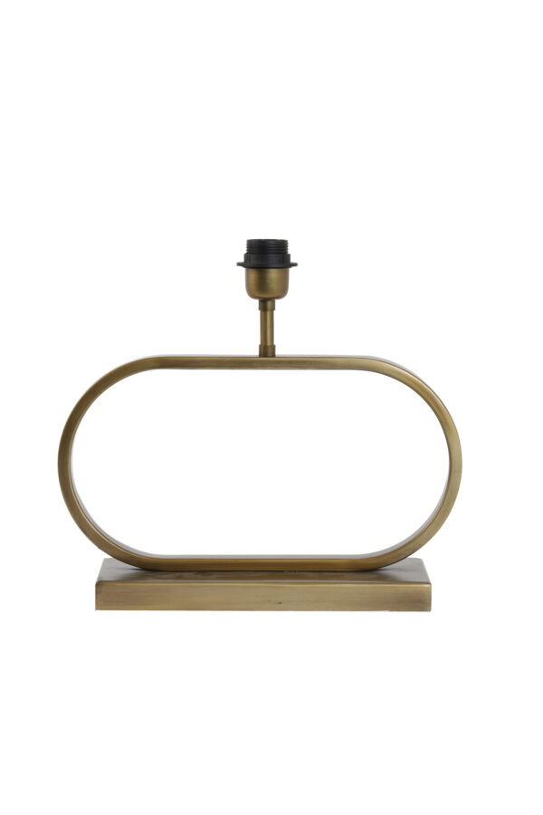 brass metal oval lamp base