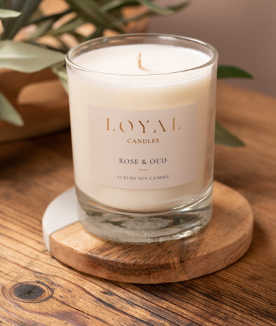 rose and oud by loyal candles
