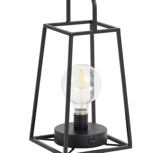 FAUVE Black Cordless Lamp 15 x 30.5 cm