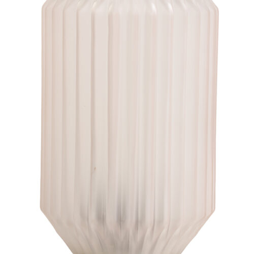 IVOT Glass Matt Pale Grey/Pink Table Lamp Cordless  15 x 27cm
