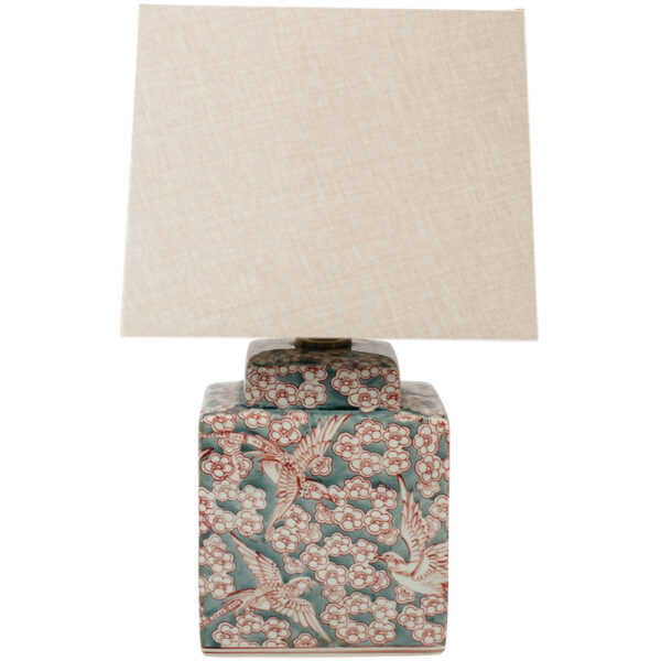 lamp with taupe shade