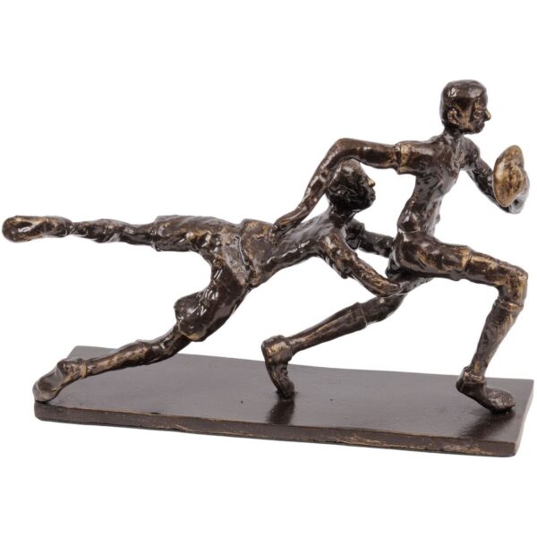 libra bronze rugby sculpture