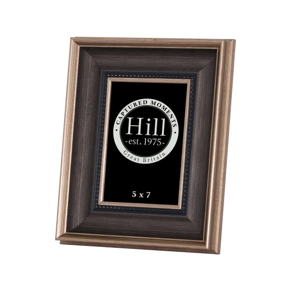 black and gold wooden photo frame 5x7