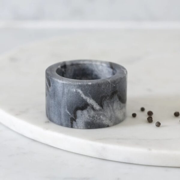 charcoal marble salt pinch pot