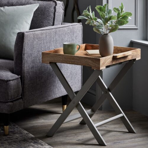 Nordic Grey Collection Large Butler Tray Table