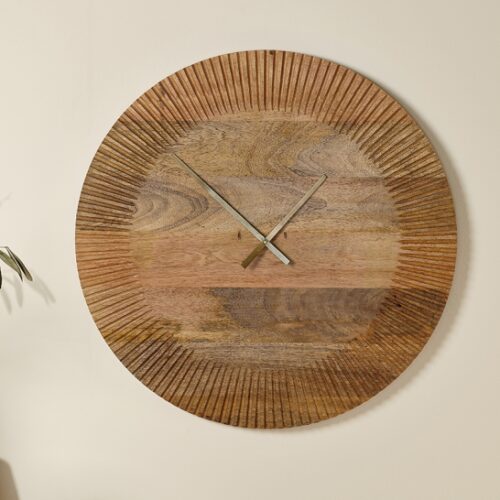 NKUKU mango wood clock