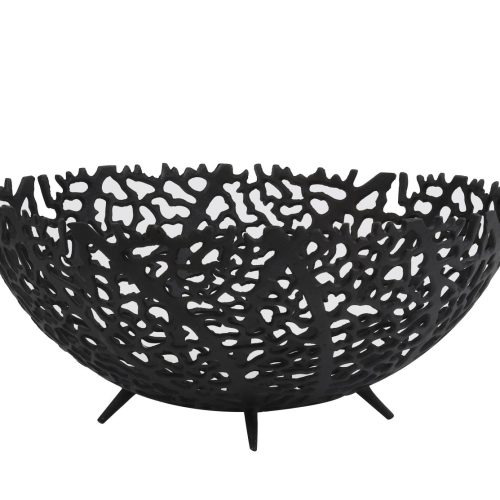 light and living black decorative bowl
