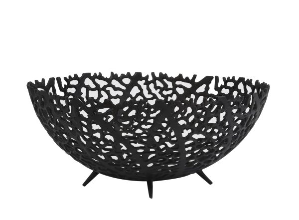 light and living black decorative bowl