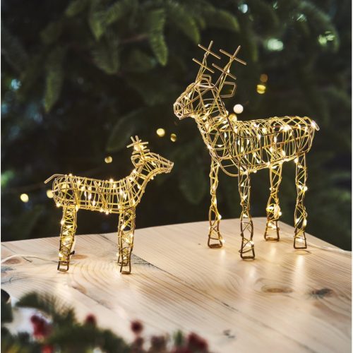 Wire Reindeer Small (Gold)