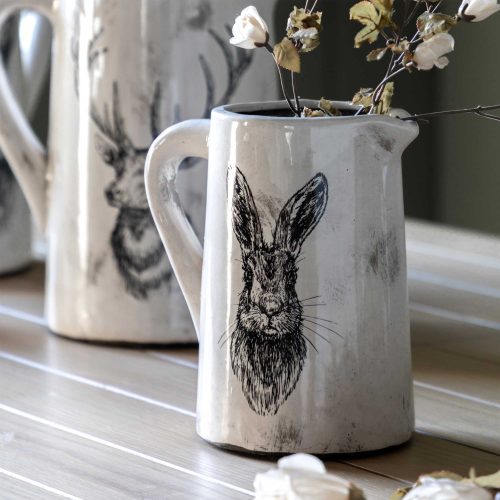 hare pitcher jug distressed medium