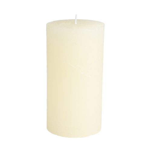 ivory wax candle