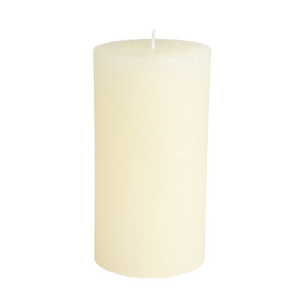 ivory wax candle