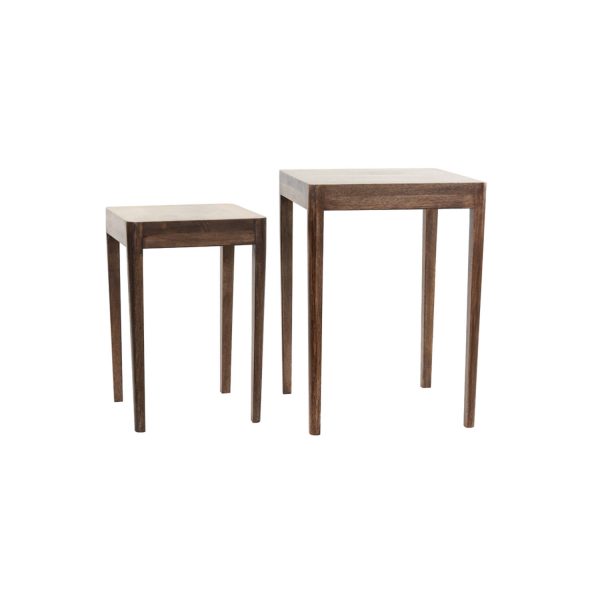Side table S/2 STIJN wood brown