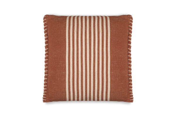 Kuma Jute & Cotton Cushion Cover- Rust