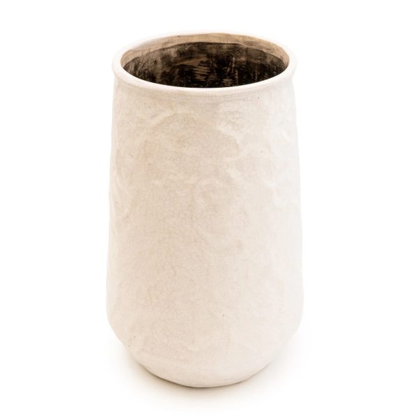 large size conical vase cream