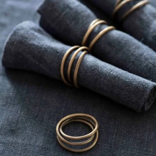 garden trading brass napkin rings