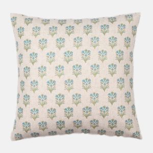 CORNFIELD, YELLOW & BLUE 50cm cushion