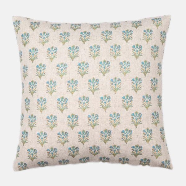 CORNFIELD, YELLOW & BLUE 50cm cushion