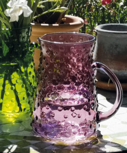heather jug with dots